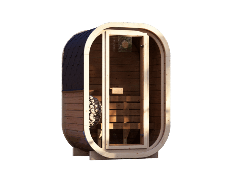 ELLA H2 outdoor thermowood sauna for 2 people