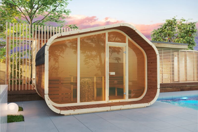 Gable roof saunas